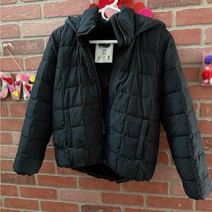 Abercrombie & Fitch Kids Quilted Black Puffer Jacket